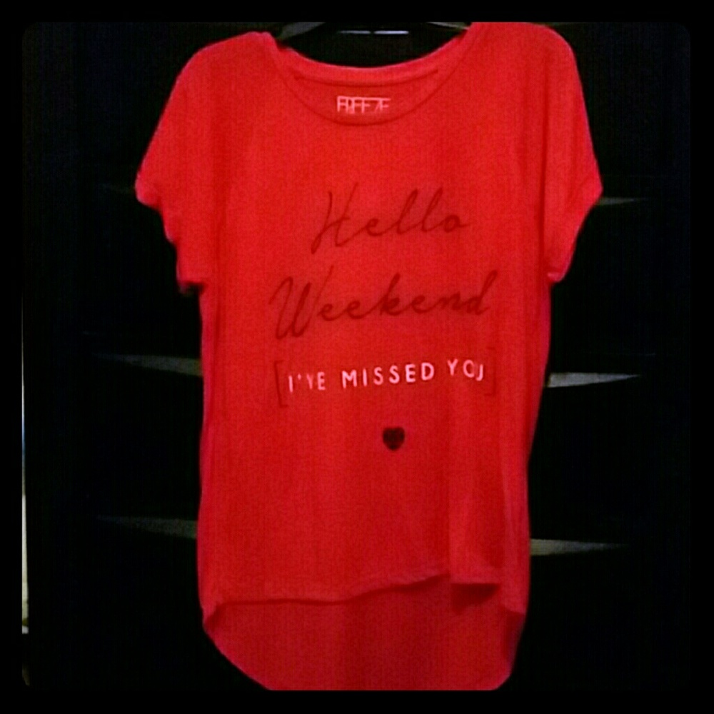 Fashionable red tee